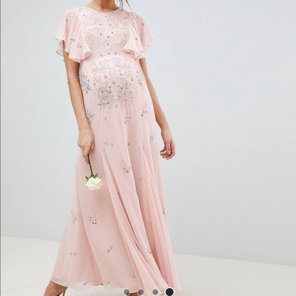 ASOS maternity embellished dress